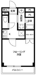 アンプルールリバーサイドの物件間取画像